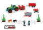 Preview: MONDO - Farm-Set 1:72, Traktor mit 4 Anhängern und Zubehör